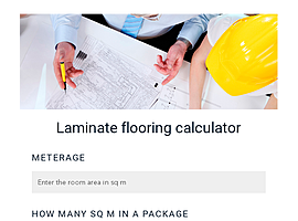 Laminate flooring calculator