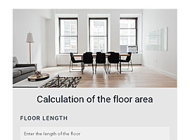 Calculation of the floor area