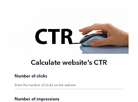 Calculate website's CTR