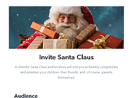 Invite Santa Claus