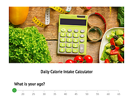 Daily calorie intake calculator